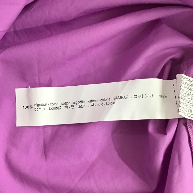 ザラ ZARA シャツ、ブラウス 長袖 8667 730 668 ポプリン M 無地 紫 / パープル / レディース USED 古着 中古 10097737