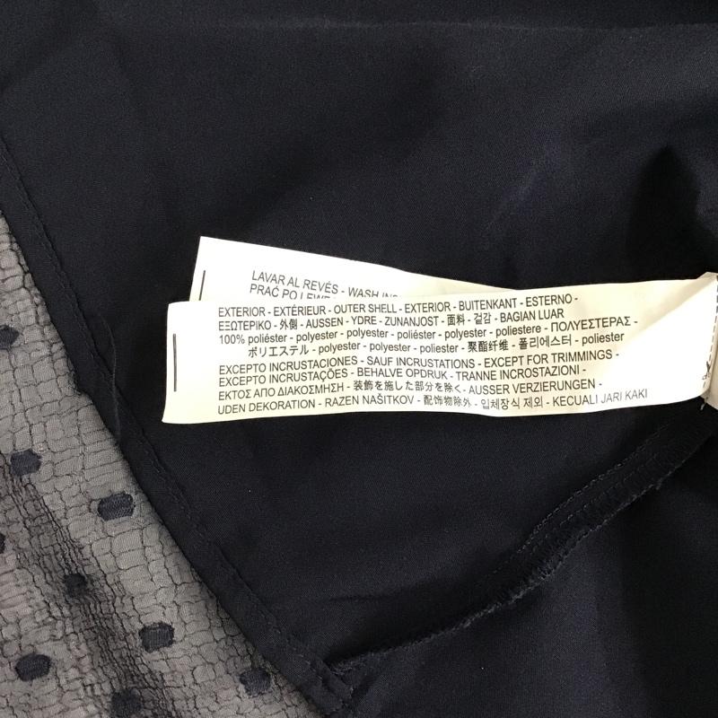 ザラベーシック ZARA BASIC ワンピース ひざ丈スカート 7200 023 409 シアー M ドット 紺 / ネイビー / レディース USED 古着 中古 10097739