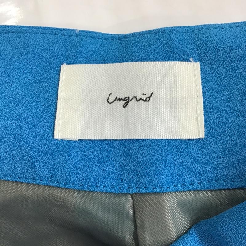 アングリッド Ungrid パンツ スラックス 112210708401-01 ハイウエストルーズテーパードパンツ ボトムス パンツカジュアルパンツ センタータックパンツ S 無地 青 / ブルー / レディース USED 古着 中古 10097760