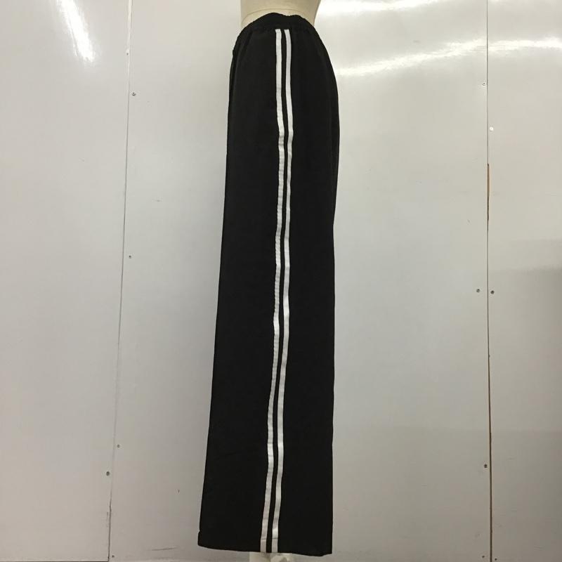 レプシィム LEPSIM ボトムス ボトムス カジュアルパンツ ワイドパンツ ストレートパンツ ジャージ サイドラインパンツ FREE 無地 黒 / ブラック / X 白 / ホワイト / レディース USED 古着 中古 10097771