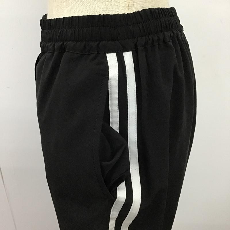 レプシィム LEPSIM ボトムス ボトムス カジュアルパンツ ワイドパンツ ストレートパンツ ジャージ サイドラインパンツ FREE 無地 黒 / ブラック / X 白 / ホワイト / レディース USED 古着 中古 10097771