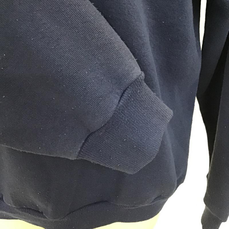 古着 USED トレーナー 長袖 長袖スウェット 長袖トレーナー リブカットソー 長袖カットソー 刺繍トレーナー L 刺繍 紺 / ネイビー / メンズ USED 古着 中古 10097776