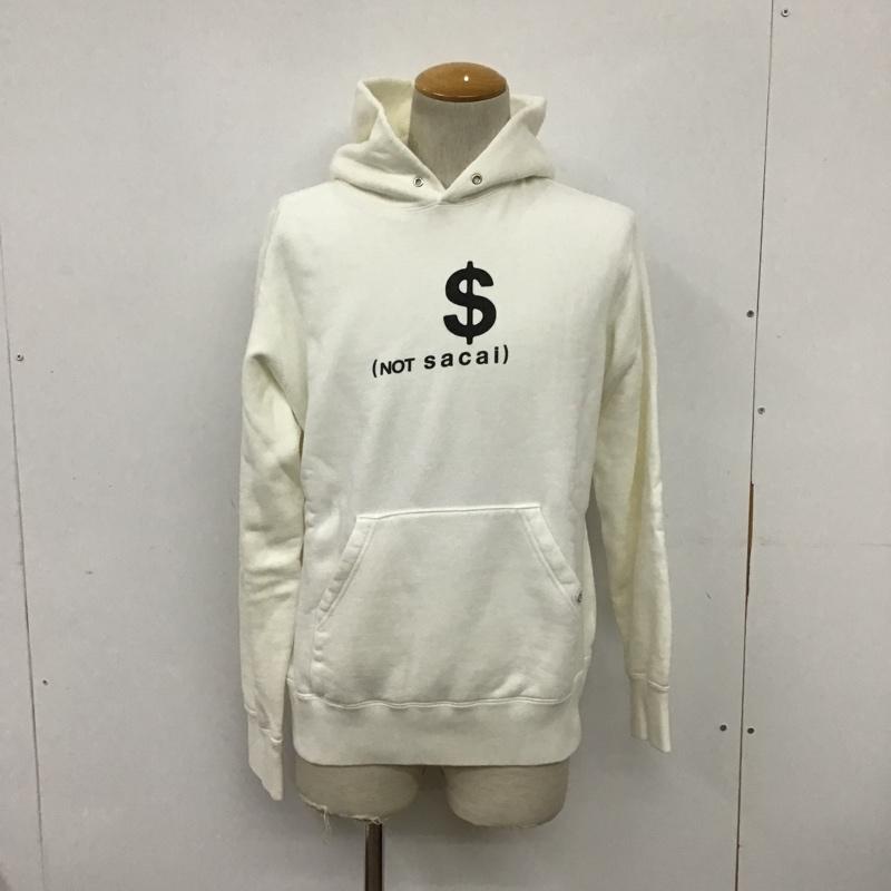フラグメント FRAGMENT パーカー 長袖 16-01188M sacai ×FRAGMENT DESIGN NOTsacaiプルオーバーパーカー コラボ 長袖パーカー スウェット 2 ロゴ、文字 白 / ホワイト / メンズ USED 古着 中古 10097783
