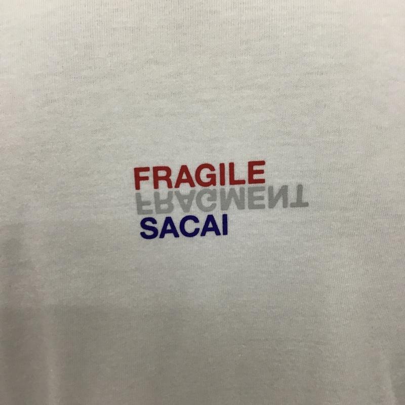フラグメント FRAGMENT Tシャツ 半袖 19-02023M SACAI×FRAGMENTDESIGN19SSFRAGIL 半袖カットソー プリントTシャツ 1 ロゴ、文字 白 / ホワイト / メンズ USED 古着 中古 10097784