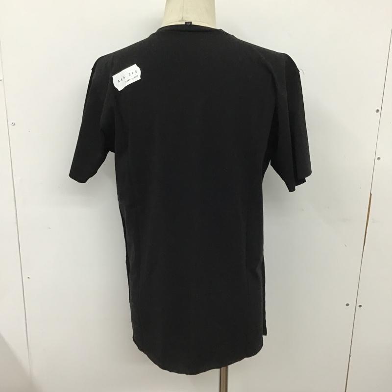 エーケーエーシックス AKA SIX Tシャツ 半袖 半袖カットソー プリントTシャツ クルーネックカットソー M ロゴ、文字 黒 / ブラック / メンズ USED 古着 中古 10097792