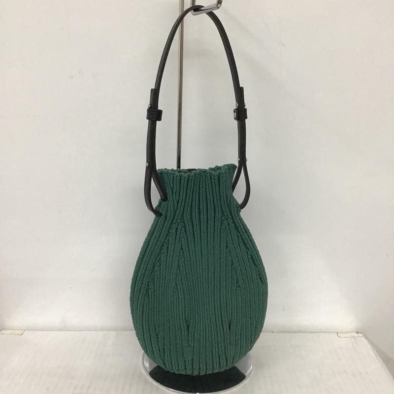 ラストフレーム LASTFRAME ハンドバッグ ハンドバッグ TSUBO BAG 無地 緑 / グリーン / X 黒 / ブラック / レディース USED 古着 中古 10097799