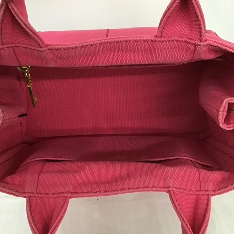 プラダ PRADA トートバッグ トートバッグ キャンバス ロゴ、文字 桃 / ピンク / レディース USED 古着 中古 10097805