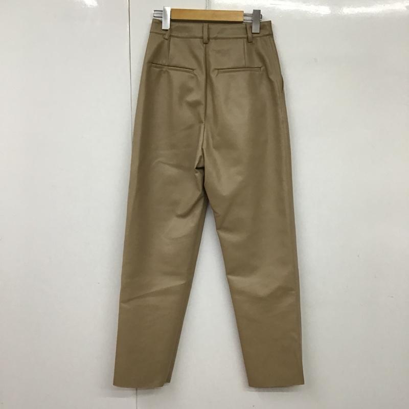 スタイルミキサー STYLEMIXER ボトムス ボトムス 500ES131-2790 フェイクレザータックパンツ M 無地 ベージュ / ベージュ / レディース USED 古着 中古 10097814