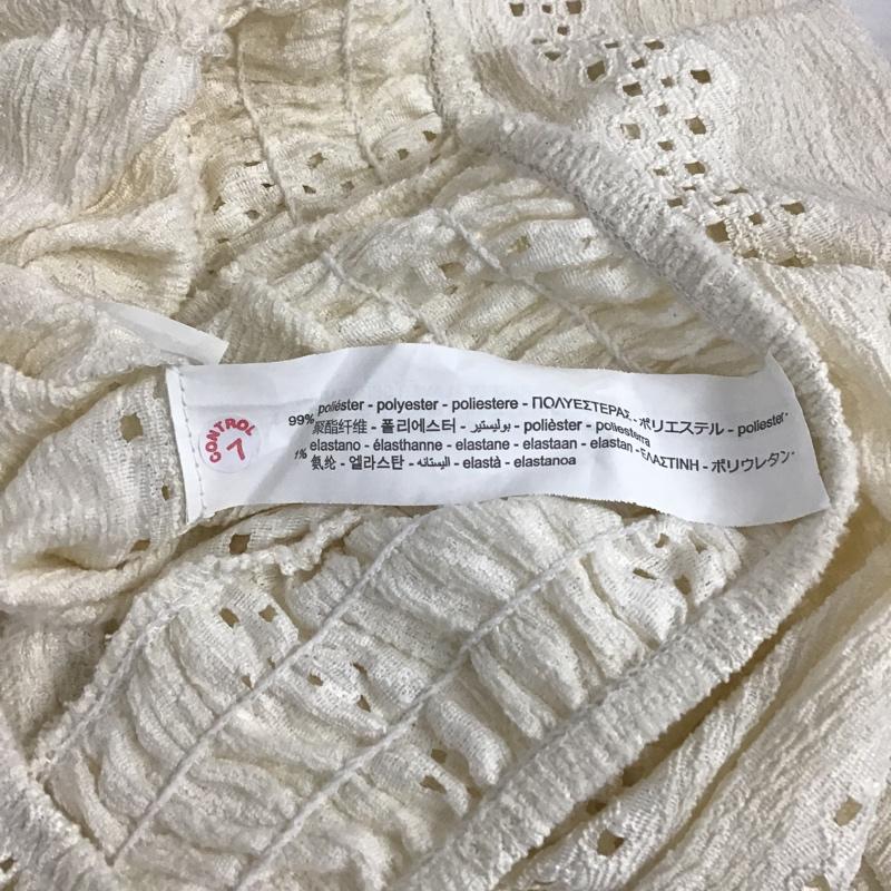 ザラ ZARA カットソー 長袖 4215 420 251 裾ゴム S アイボリー / アイボリー / レディース USED 古着 中古 10097815