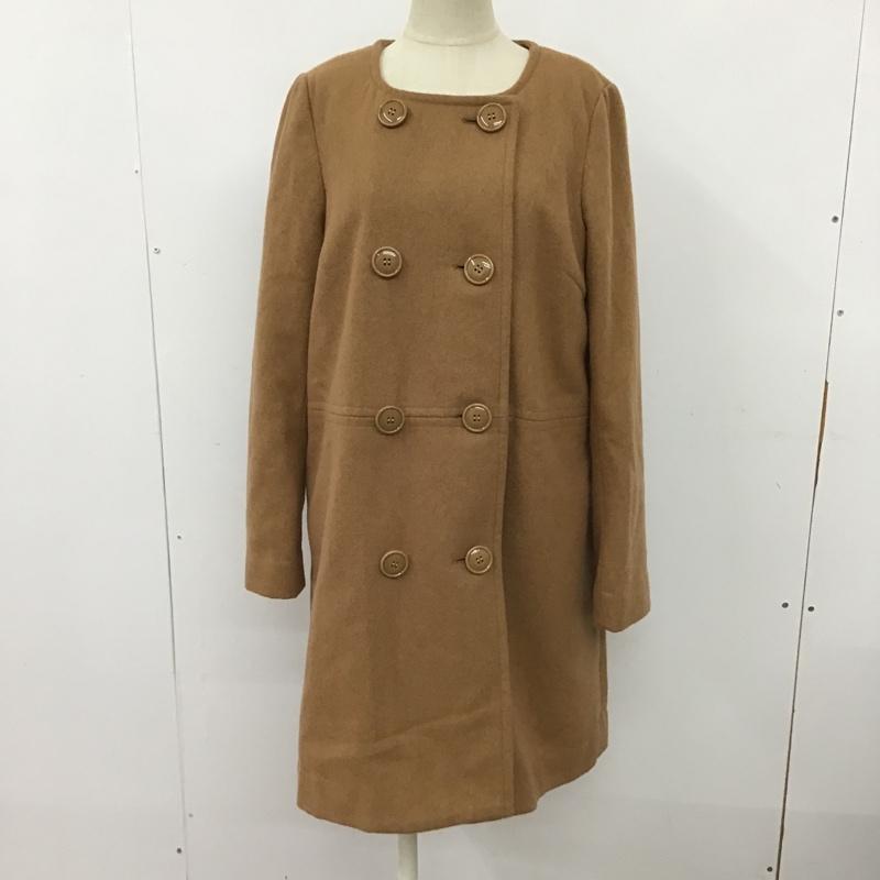 アーバンリサーチロッソ URBAN RESEARCH ROSSO コート コート一般 8-13FK itt001A ノーカラー 無地 キャメル / キャメル / レディース USED 古着 中古 10097818