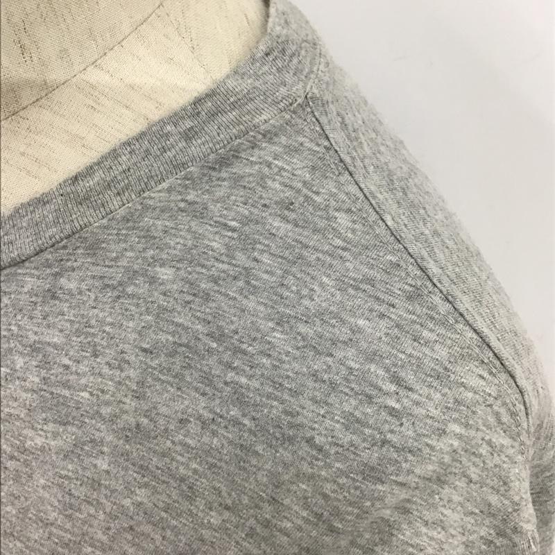 サタデーズ SATURDAYS Tシャツ 半袖 半袖カットソー プリントTシャツ クルーネックカットソー M ロゴ、文字 灰 / グレー / メンズ USED 古着 中古 10097855