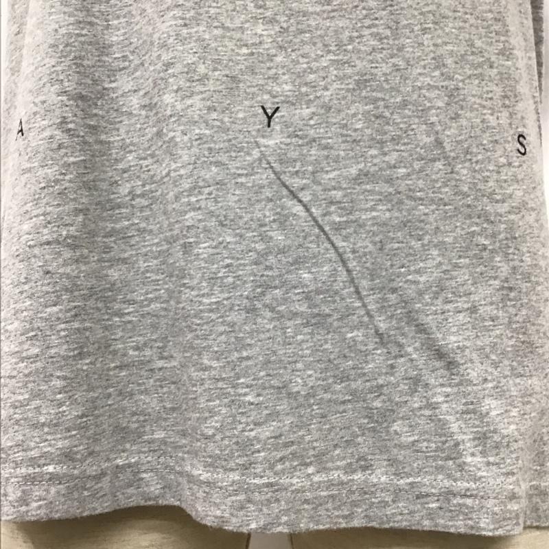サタデーズ SATURDAYS Tシャツ 半袖 半袖カットソー プリントTシャツ クルーネックカットソー M ロゴ、文字 灰 / グレー / メンズ USED 古着 中古 10097855