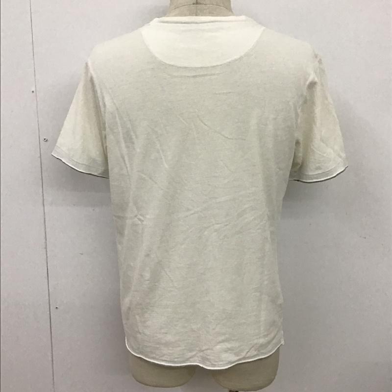 ビューティアンドユースユナイテッドアローズ BEAUTY&YOUTH UNITED ARROWS Tシャツ 半袖 半袖カットソー プリントTシャツ クルーネックカットソー M 無地 白 / ホワイト / メンズ USED 古着 中古 10097857