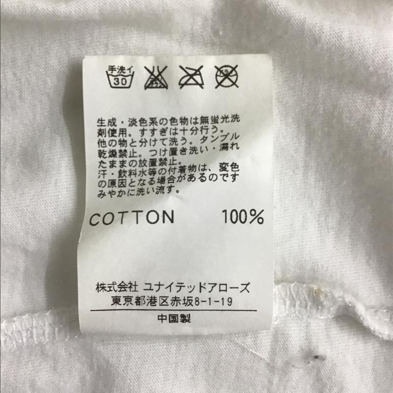 ビューティアンドユースユナイテッドアローズ BEAUTY&YOUTH UNITED ARROWS Tシャツ 半袖 半袖カットソー プリントTシャツ クルーネックカットソー M 無地 白 / ホワイト / メンズ USED 古着 中古 10097857
