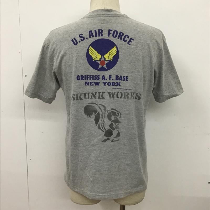 バズリクソンズ Buzz Rickson's Tシャツ 半袖 半袖カットソー プリントTシャツ クルーネックカットソー S ロゴ、文字 灰 / グレー / メンズ USED 古着 中古 10097862