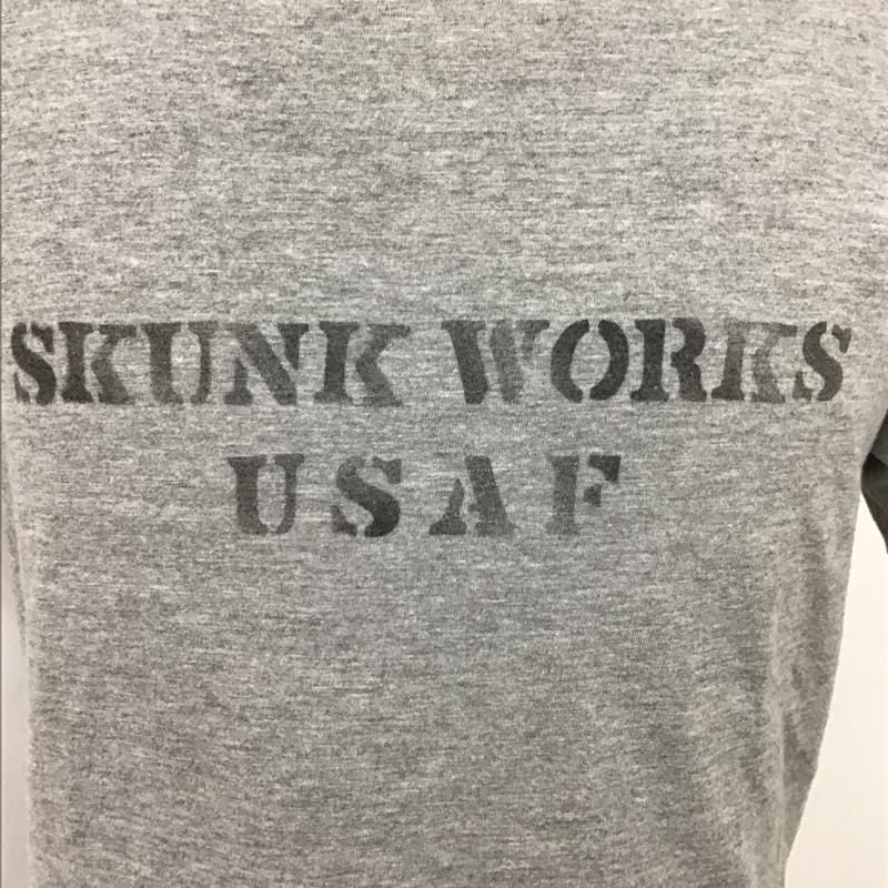 バズリクソンズ Buzz Rickson's Tシャツ 半袖 半袖カットソー プリントTシャツ クルーネックカットソー S ロゴ、文字 灰 / グレー / メンズ USED 古着 中古 10097862