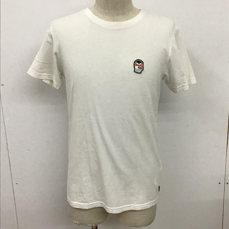ティーシーエスエス TCSS Tシャツ 半袖 半袖カットソー プリントTシャツ クルーネックカットソー S ロゴ、文字 白 / ホワイト / メンズ USED 古着 中古 10097864