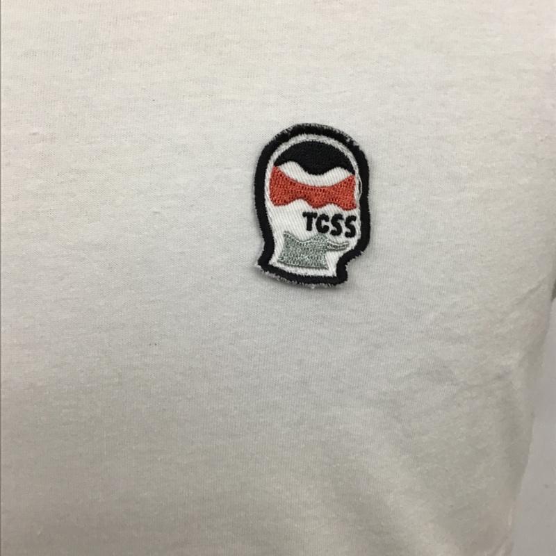 ティーシーエスエス TCSS Tシャツ 半袖 半袖カットソー プリントTシャツ クルーネックカットソー S ロゴ、文字 白 / ホワイト / メンズ USED 古着 中古 10097864