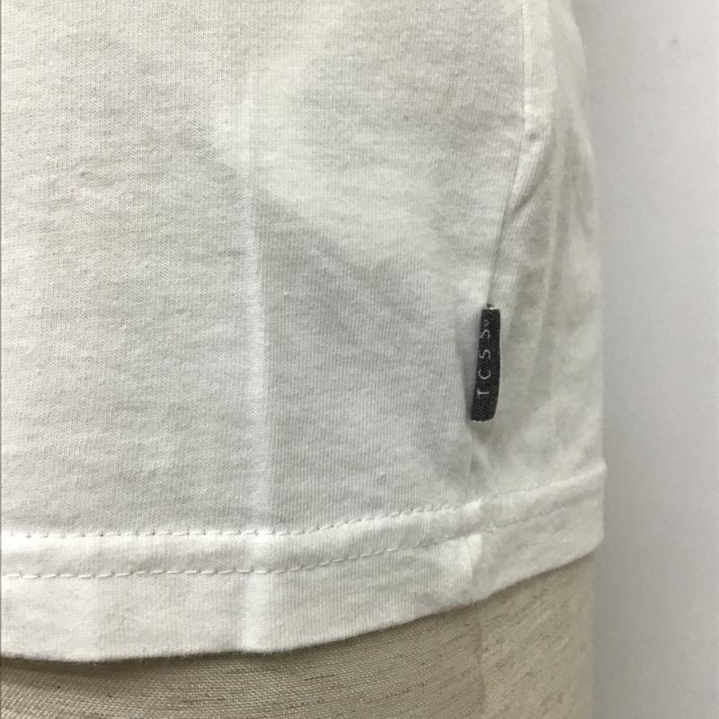 ティーシーエスエス TCSS Tシャツ 半袖 半袖カットソー プリントTシャツ クルーネックカットソー S ロゴ、文字 白 / ホワイト / メンズ USED 古着 中古 10097864