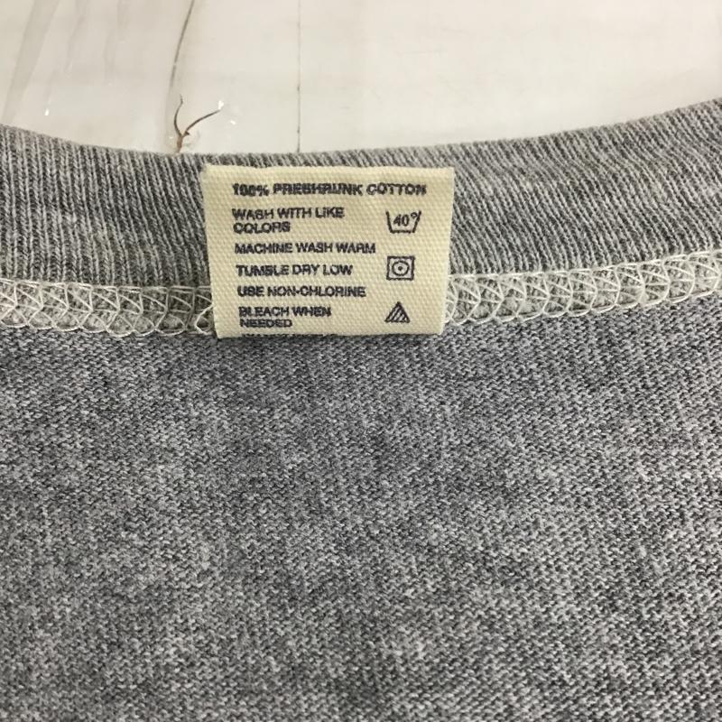 フラットヘッド FLATHEAD Tシャツ 半袖 半袖カットソー プリントTシャツ クルーネックカットソー 38 ロゴ、文字 灰 / グレー / メンズ USED 古着 中古 10097869