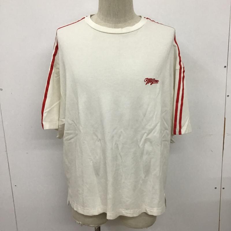 マイン MYne Tシャツ 半袖 MYC9C381 Tシャツ 半袖カットソー 刺繍Tシャツ M 刺繍 白 / ホワイト / メンズ USED 古着 中古 10097872