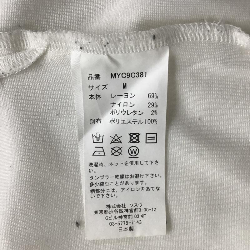 マイン MYne Tシャツ 半袖 MYC9C381 Tシャツ 半袖カットソー 刺繍Tシャツ M 刺繍 白 / ホワイト / メンズ USED 古着 中古 10097872