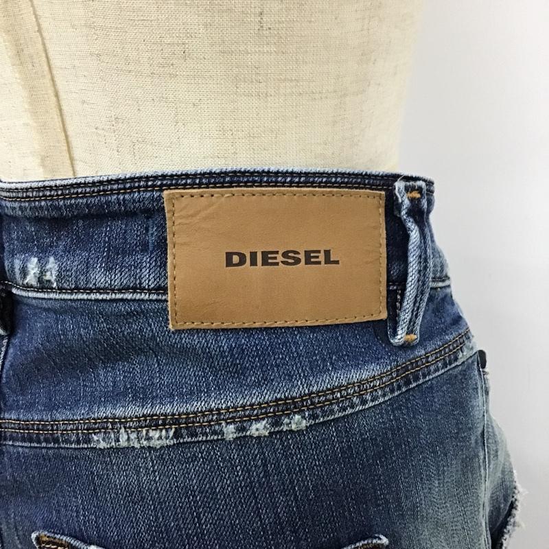 ディーゼル DIESEL パンツ デニム、ジーンズ クラッシュ W23 L32 ダメージ加工 青 / ブルー / レディース USED 古着 中古 10097873