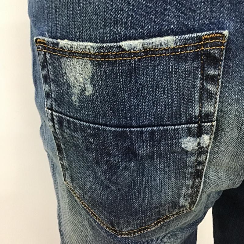 ディーゼル DIESEL パンツ デニム、ジーンズ クラッシュ W23 L32 ダメージ加工 青 / ブルー / レディース USED 古着 中古 10097873