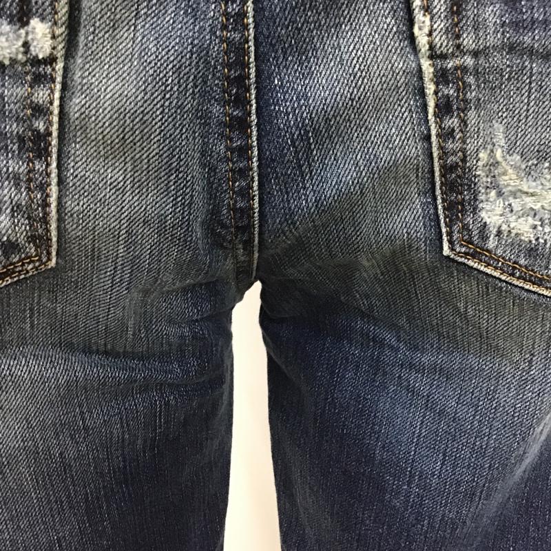 ディーゼル DIESEL パンツ デニム、ジーンズ クラッシュ W23 L32 ダメージ加工 青 / ブルー / レディース USED 古着 中古 10097873