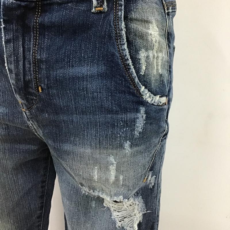 ディーゼル DIESEL パンツ デニム、ジーンズ クラッシュ W23 L32 ダメージ加工 青 / ブルー / レディース USED 古着 中古 10097873