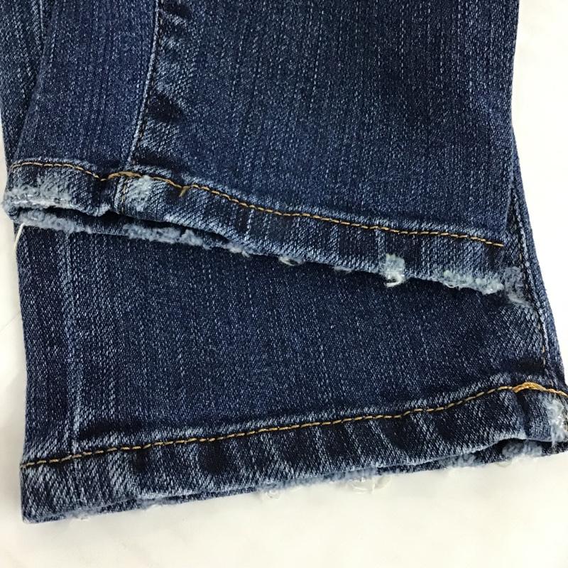 ディーゼル DIESEL パンツ デニム、ジーンズ クラッシュ W23 L32 ダメージ加工 青 / ブルー / レディース USED 古着 中古 10097873