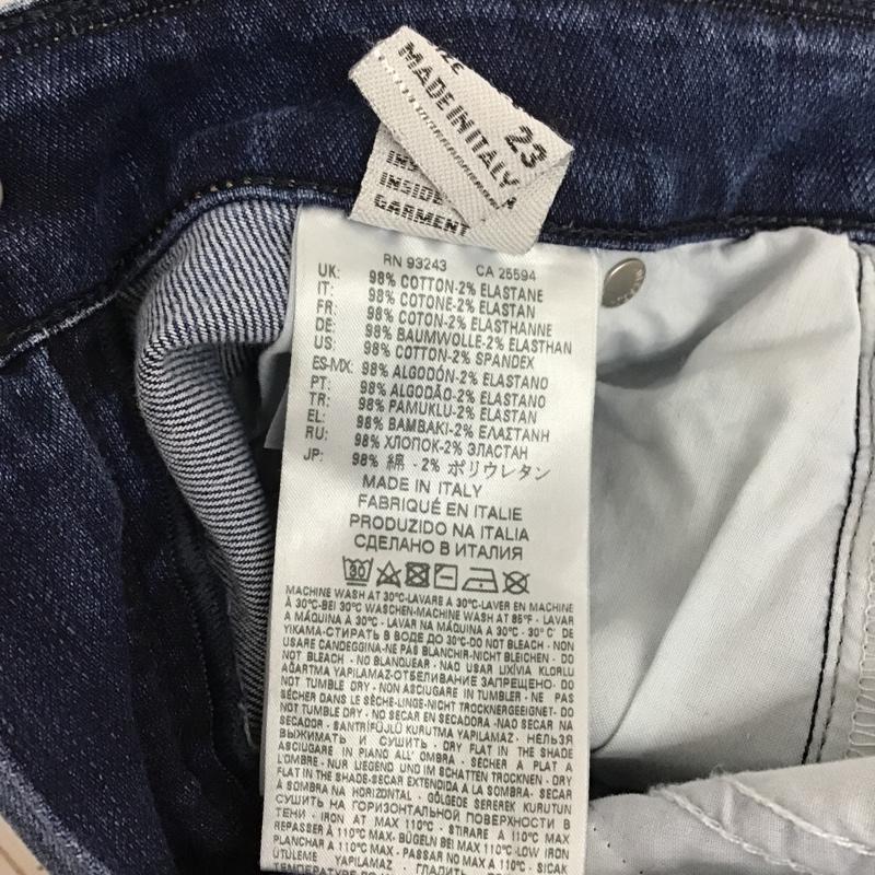 ディーゼル DIESEL パンツ デニム、ジーンズ クラッシュ W23 L32 ダメージ加工 青 / ブルー / レディース USED 古着 中古 10097873