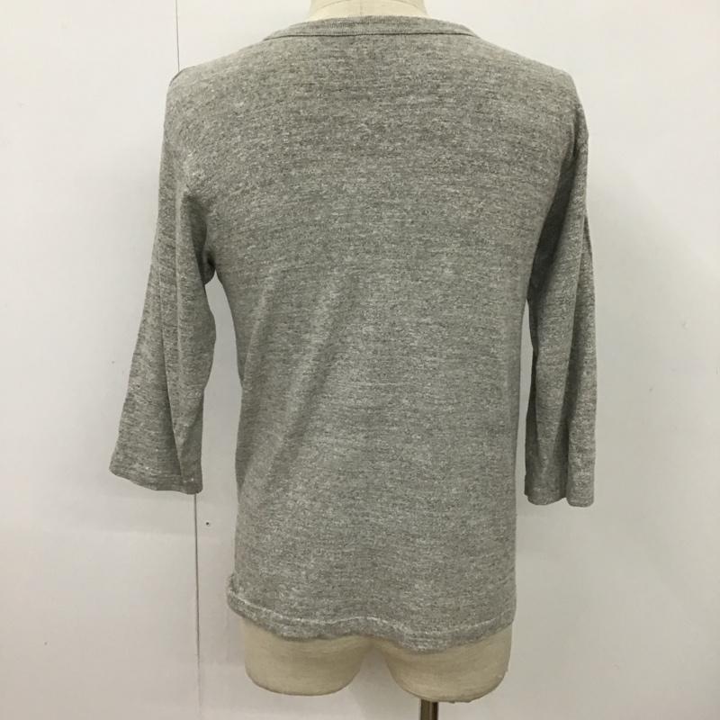 ウエアハウス WAREHOUSE カットソー 長袖 長袖カットソー プリントTシャツ クルーネックカットソー S ロゴ、文字 灰 / グレー / メンズ USED 古着 中古 10097874