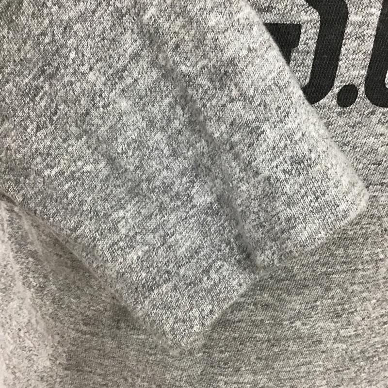 ウエアハウス WAREHOUSE カットソー 長袖 長袖カットソー プリントTシャツ クルーネックカットソー S ロゴ、文字 灰 / グレー / メンズ USED 古着 中古 10097874