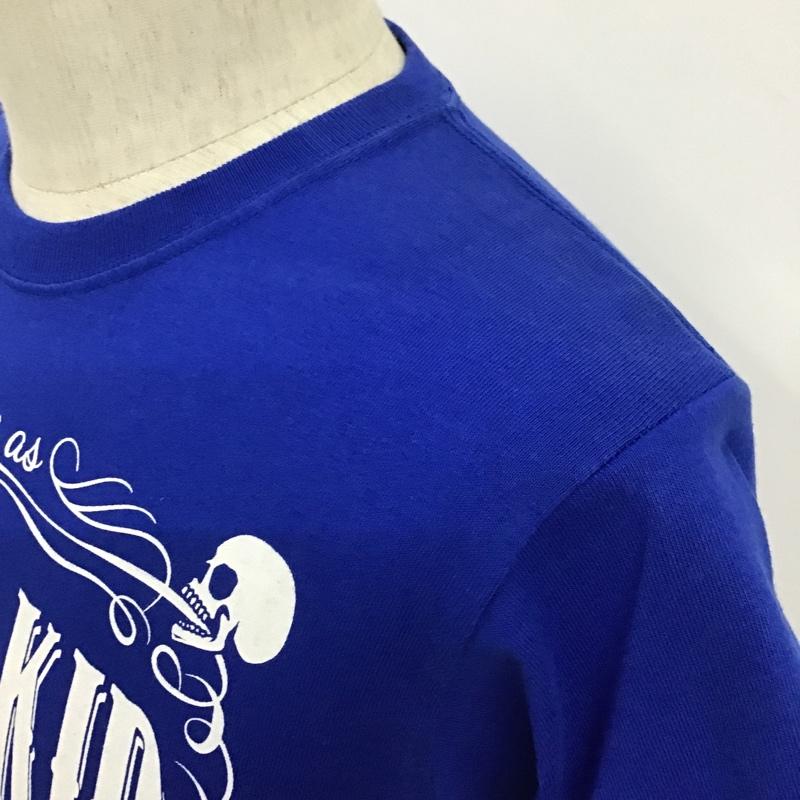 クリームソーダ CREAMSODA Tシャツ 半袖 半袖カットソー プリントTシャツ クルーネックカットソー S キャラクター 青 / ブルー / メンズ USED 古着 中古 10097878