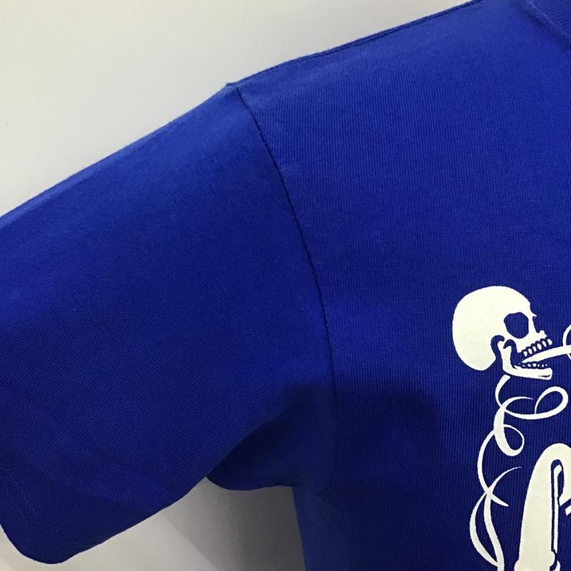 クリームソーダ CREAMSODA Tシャツ 半袖 半袖カットソー プリントTシャツ クルーネックカットソー S キャラクター 青 / ブルー / メンズ USED 古着 中古 10097878