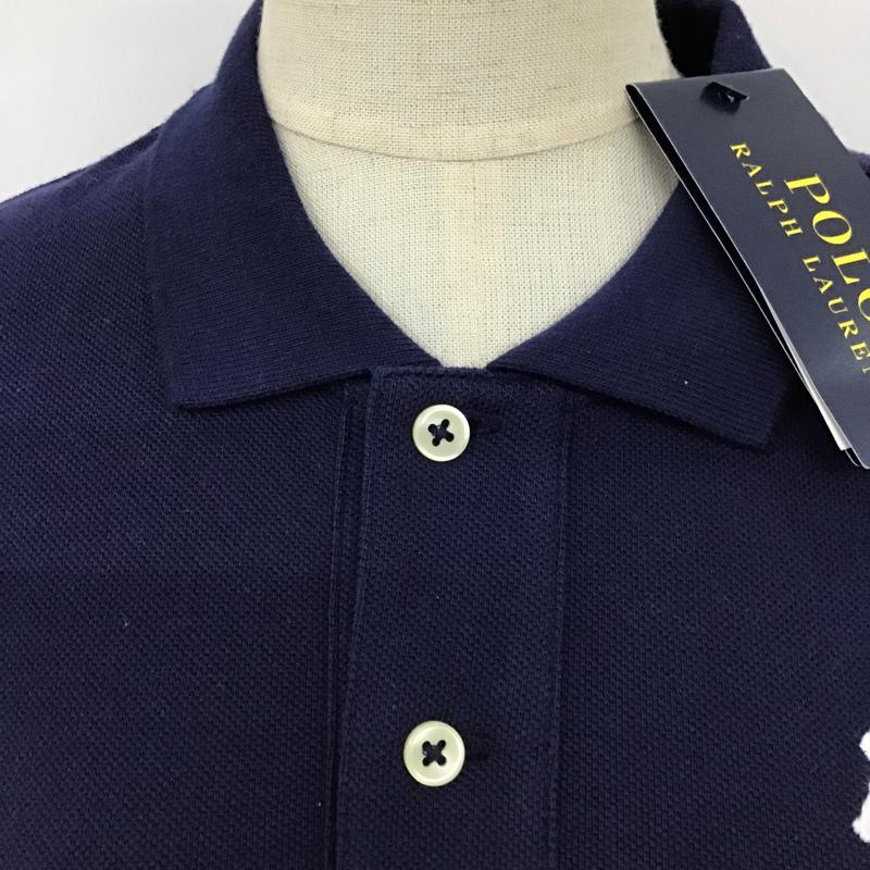 ポロラルフローレン POLO RALPH LAUREN ポロシャツ 半袖 211661697002 ビッグポニー タグ付き XS ワンポイント 紺 / ネイビー / レディース USED 古着 中古 10097880