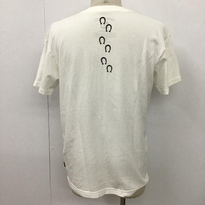 古着 USED Tシャツ 半袖 半袖カットソー プリントTシャツ クルーネックカットソー L 刺繍 白 / ホワイト / メンズ USED 古着 中古 10097881