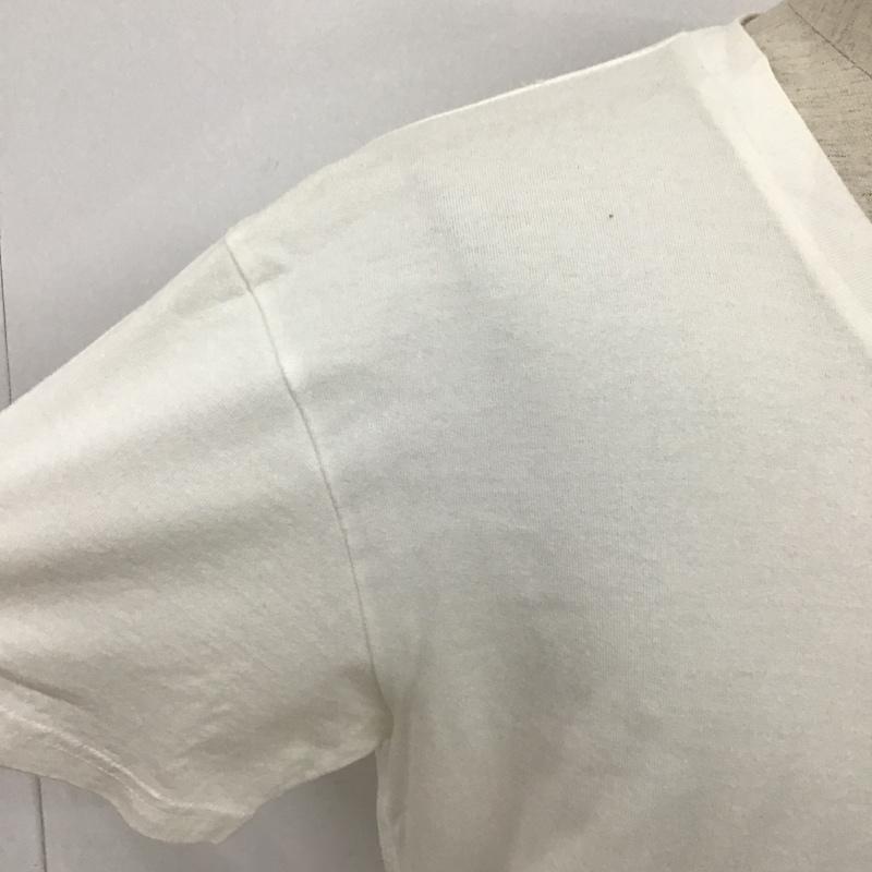 古着 USED Tシャツ 半袖 半袖カットソー プリントTシャツ クルーネックカットソー L 刺繍 白 / ホワイト / メンズ USED 古着 中古 10097881