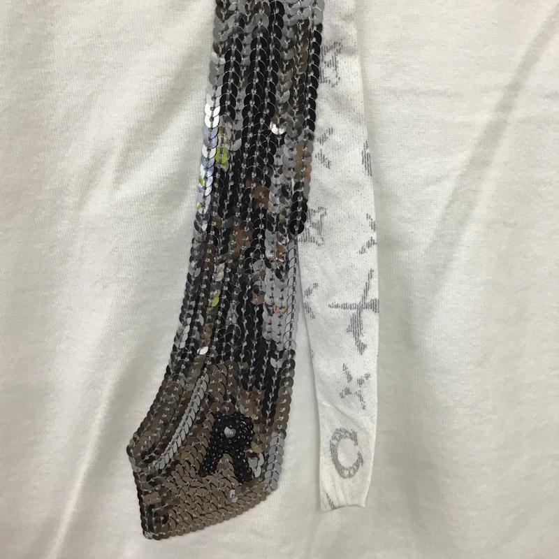 古着 USED Tシャツ 半袖 半袖カットソー プリントTシャツ クルーネックカットソー L 刺繍 白 / ホワイト / メンズ USED 古着 中古 10097881