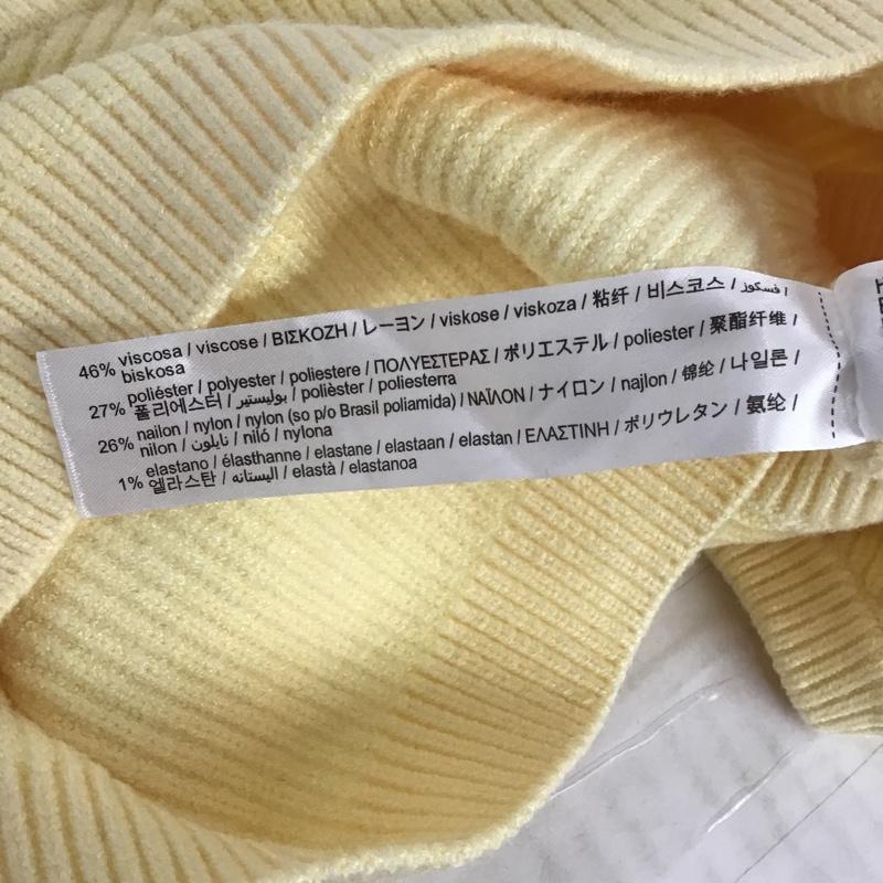 ザラ ZARA ベスト ベスト 3471 019 300 ニット S 無地 黄 / イエロー / レディース USED 古着 中古 10097893