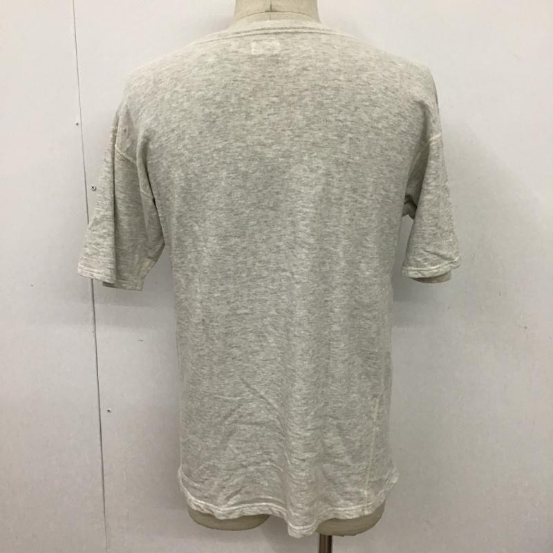 ダブルワークス DUBBLEWORKS カットソー 半袖 スウェット M ロゴ、文字 灰 / グレー / メンズ USED 古着 中古 10097895