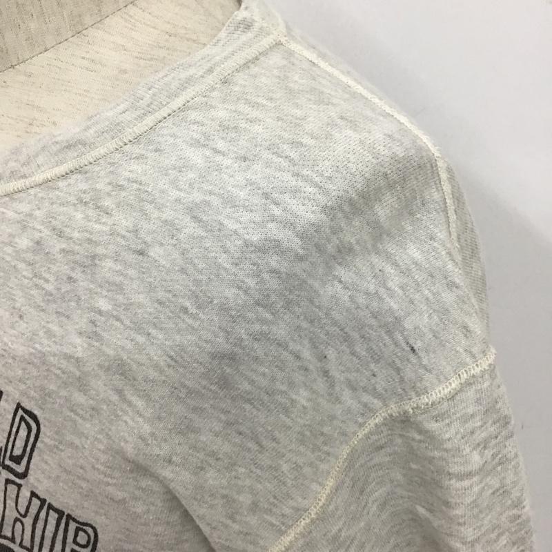 ダブルワークス DUBBLEWORKS カットソー 半袖 スウェット M ロゴ、文字 灰 / グレー / メンズ USED 古着 中古 10097895