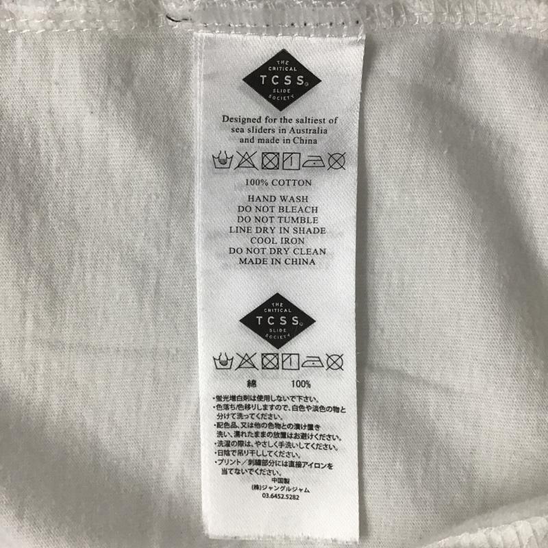 ティーシーエスエス TCSS Tシャツ 半袖 S ロゴ、文字 白 / ホワイト / メンズ USED 古着 中古 10097897