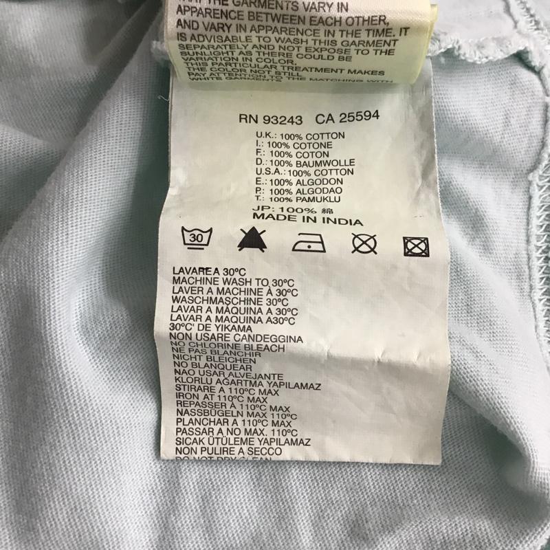 ディーゼル DIESEL Tシャツ 半袖 クルーネック L ロゴ、文字 水色 / ライトブルー / メンズ USED 古着 中古 10097901