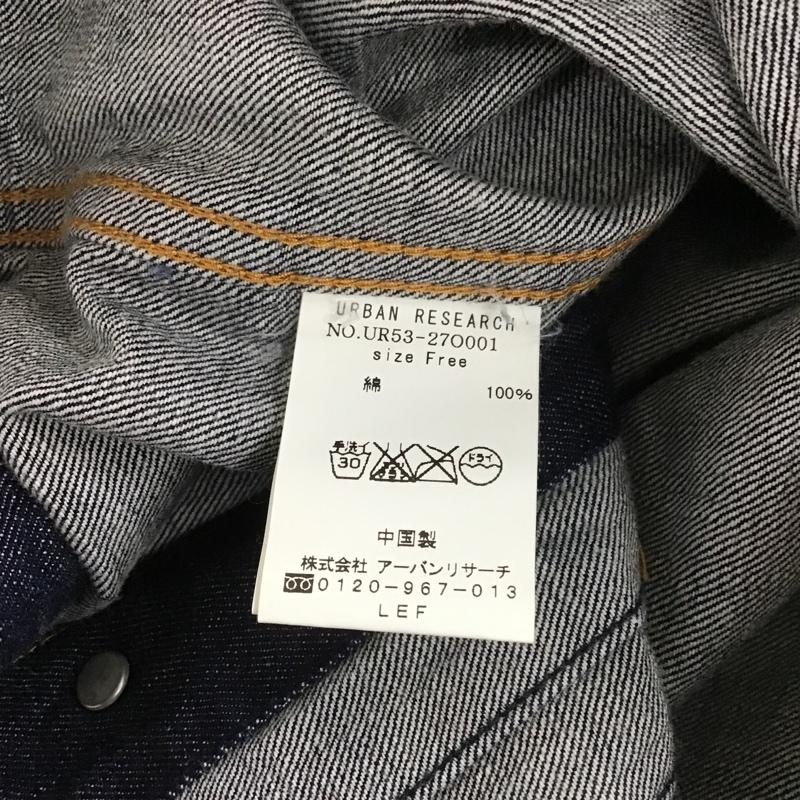 アーバンリサーチ URBAN RESEARCH ジャケット、上着 ジャケット、ブレザー UR53-27O001 インディゴデニムブルゾン Gジャン デニムジャケット カラージャケット カジュアルジャケット FREE 無地 インディゴ / インディゴ / レディース USED 古着 中古 10097933