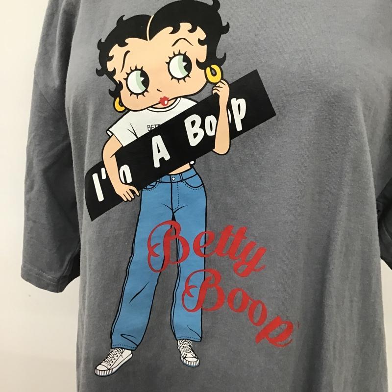 古着 USED Tシャツ 半袖 BETTY BOOP ベティー L キャラクター 灰 / グレー / レディース USED 古着 中古 10097944