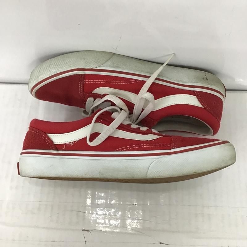 バンズ VANS スニーカー スニーカー V36CL OLD SKOOL オールドスクール 23.5cm 23.5cm ロゴ、文字 赤 / レッド / X 白 / ホワイト / レディース USED 古着 中古 10097966