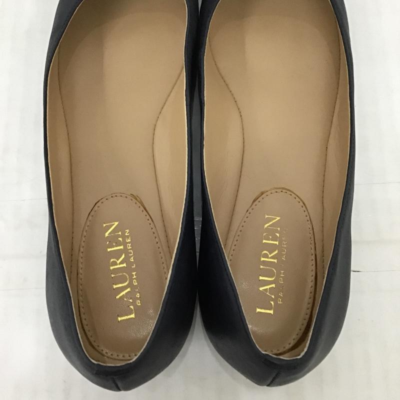 ローレンラルフローレン LAUREN RALPH LAUREN パンプス パンプス フラットシューズ 7.5 無地 紺 / ネイビー / X 金 / ゴールド / レディース USED 古着 中古 10097968