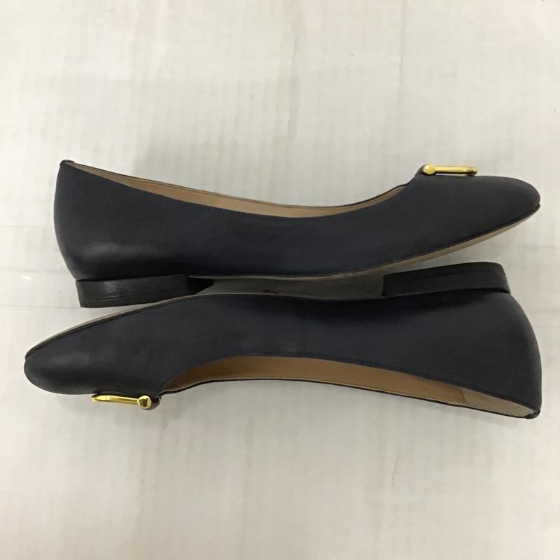 ローレンラルフローレン LAUREN RALPH LAUREN パンプス パンプス フラットシューズ 7.5 無地 紺 / ネイビー / X 金 / ゴールド / レディース USED 古着 中古 10097968
